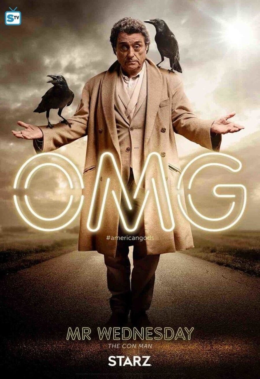 Poster of American Gods - Poster - Mr Wednesday