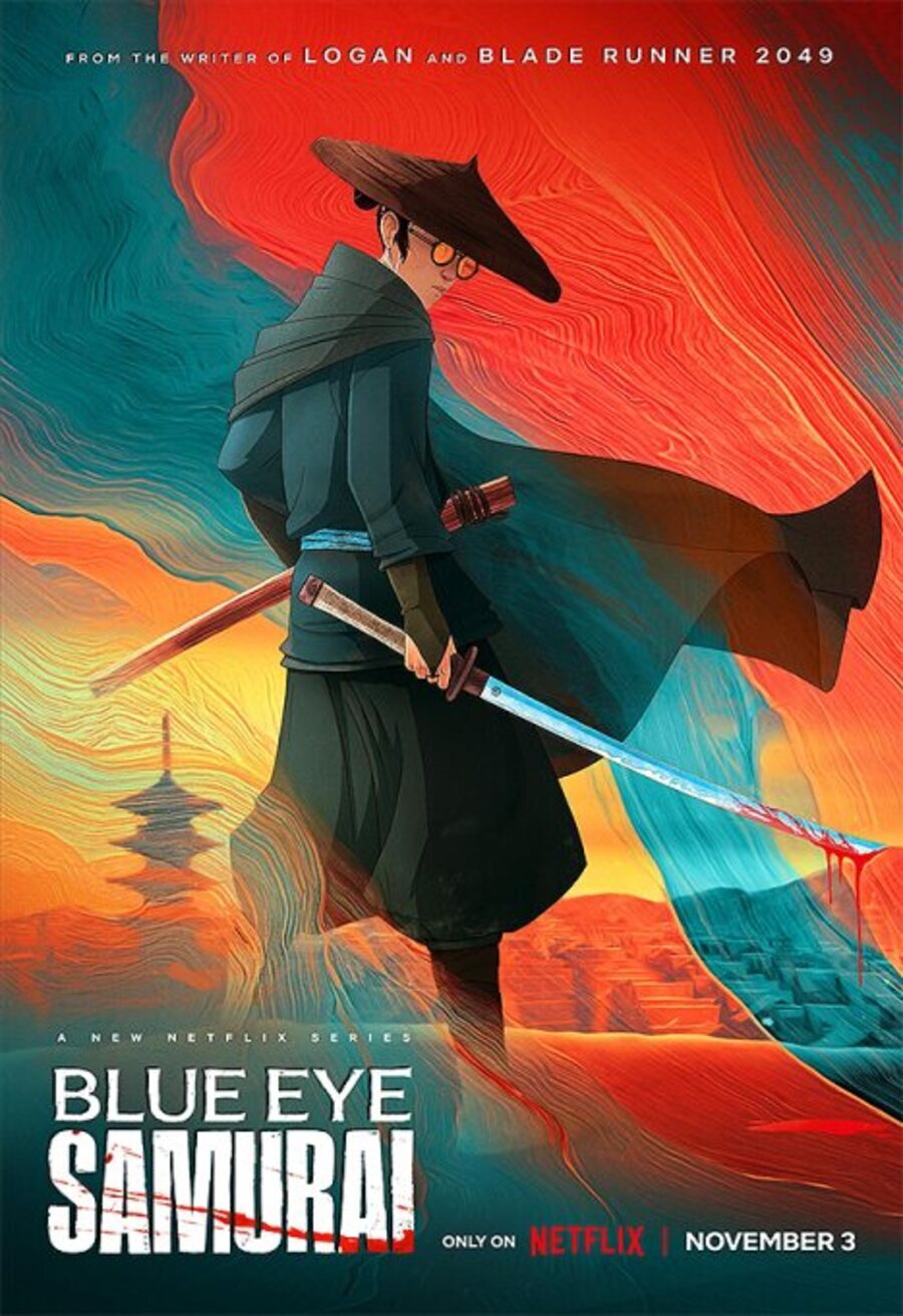 Poster of Blue Eye Samurai - Cartel original