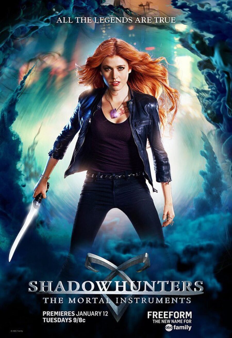 Poster of Shadowhunters - cartel Clary Fray