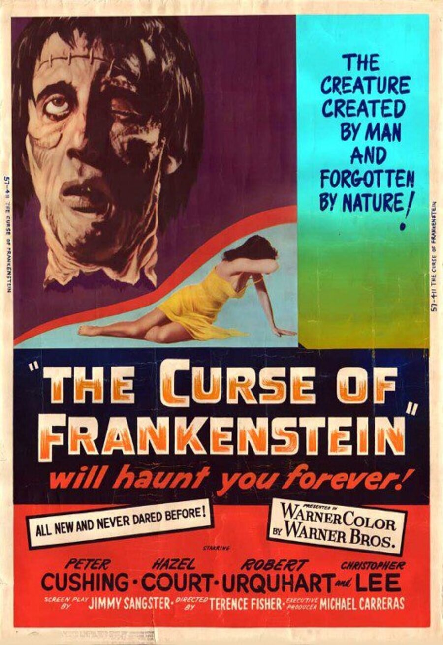 Poster of The Curse of Frankenstein - Reino Unido