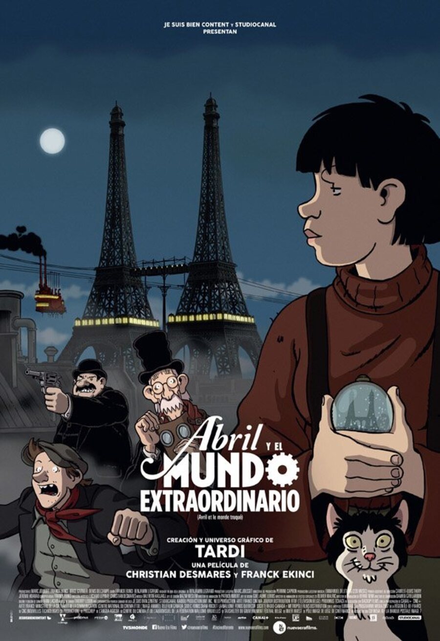 Poster of April and the Extraordinary World - póster español