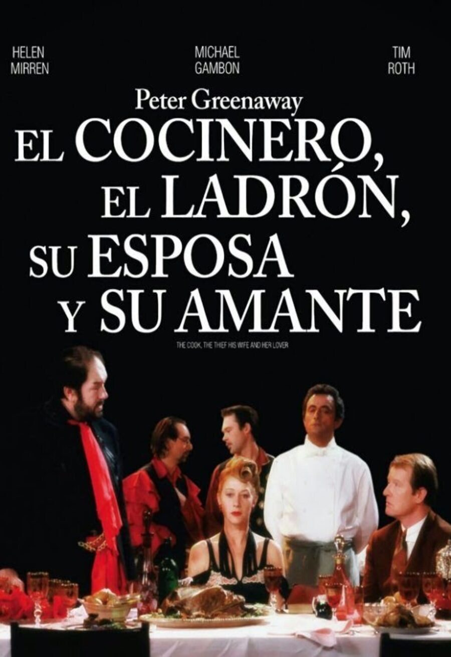 Poster of The Cook, the Thief, His Wife and Her Lover - Póster 'El cocinero, el ladrón, su esposa y su amante'