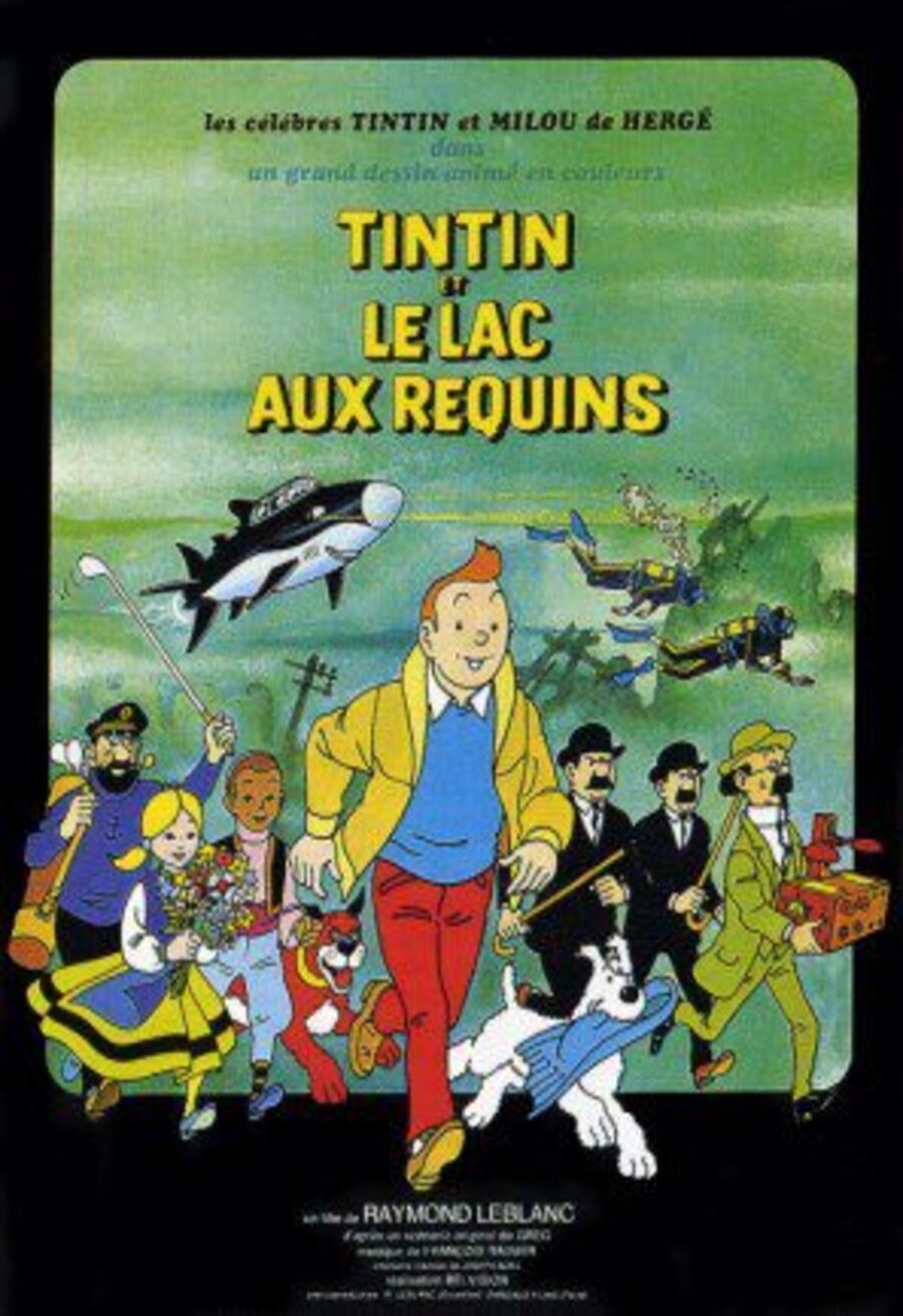 Poster of Tintin and the Lake of Sharks - Francia #2