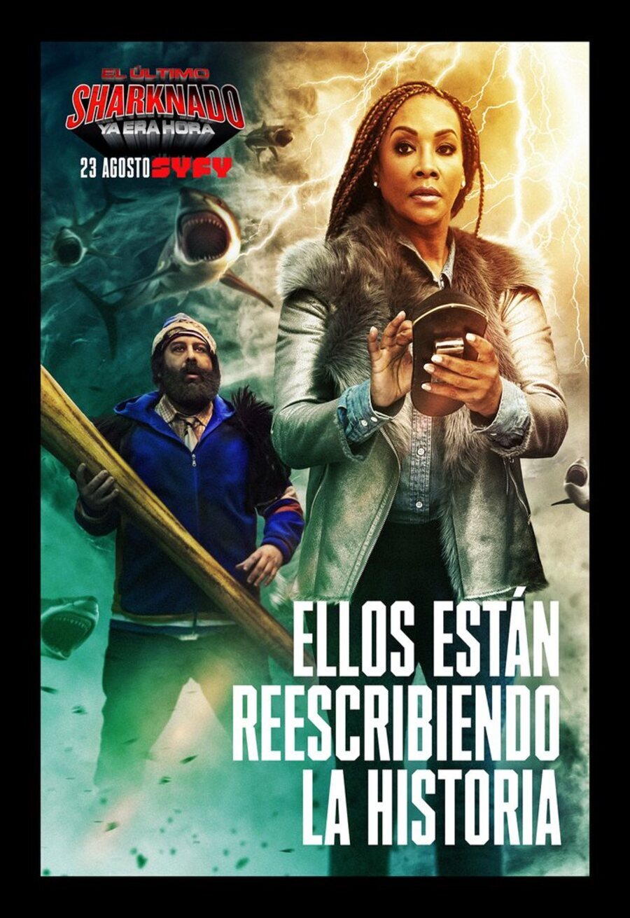 Poster of The Last Sharknado: It's About Time - Póster Skye