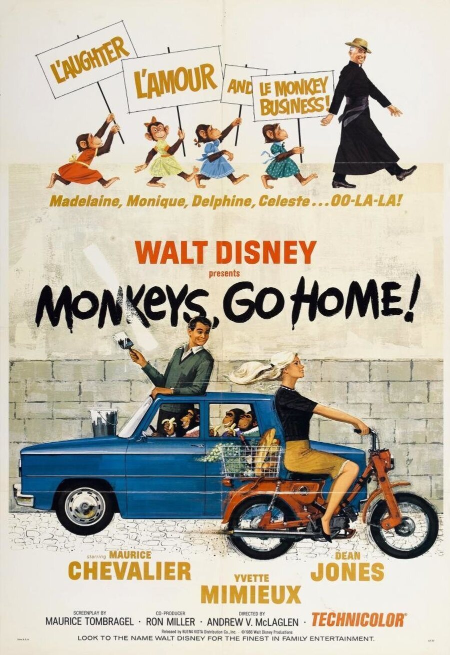 Poster of Monkeys, Go Home! - Original