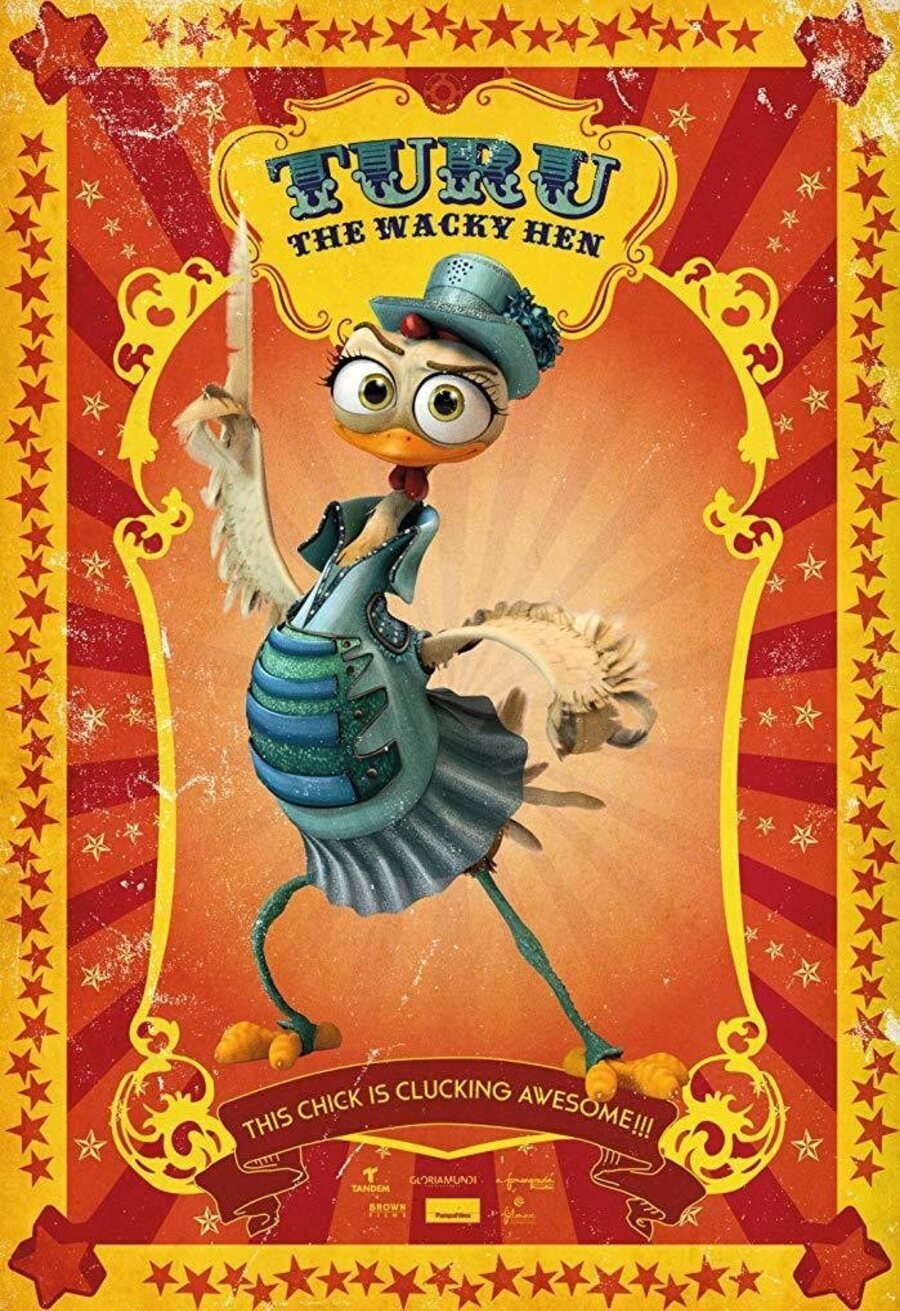 Poster of Turu, the wacky hen - Póster inglés 'Turu the wacky hen'