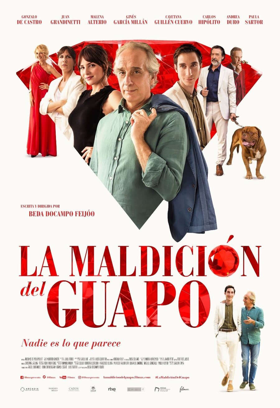 Poster of La maldición del guapo - Póster español