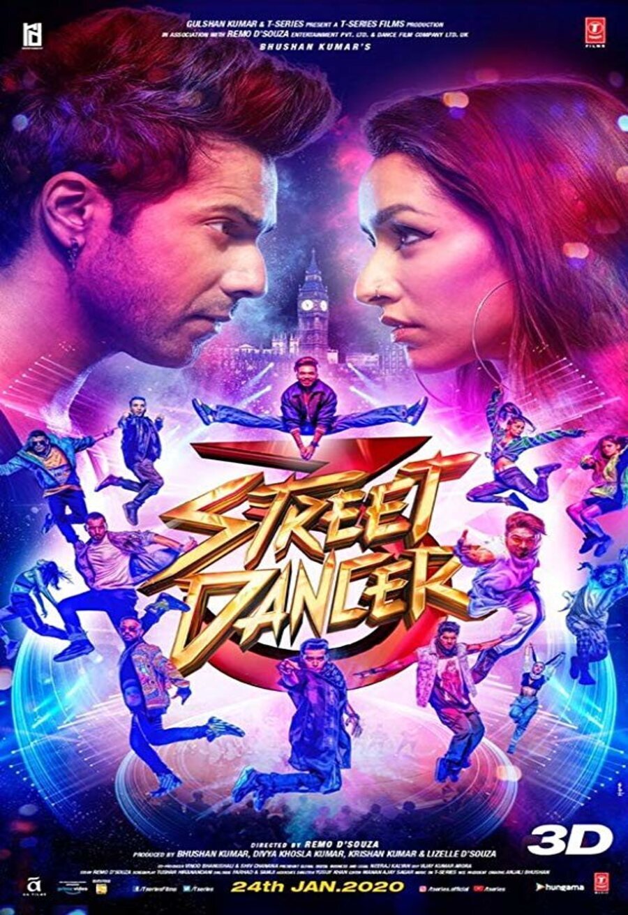 Poster of Street Dancer 3D - Póster hindú 'Street Dancer 3D'