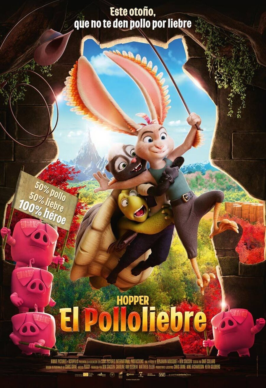 Poster of Chickenhare and the Hamster of Darkness - 'Hopper, el polloliebre'