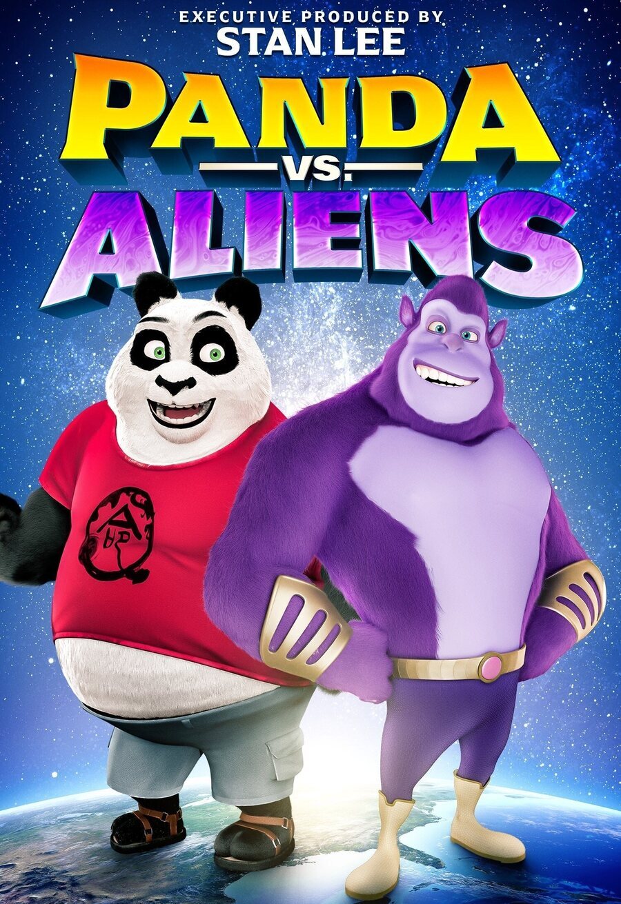 Poster of Panda vs Aliens - 