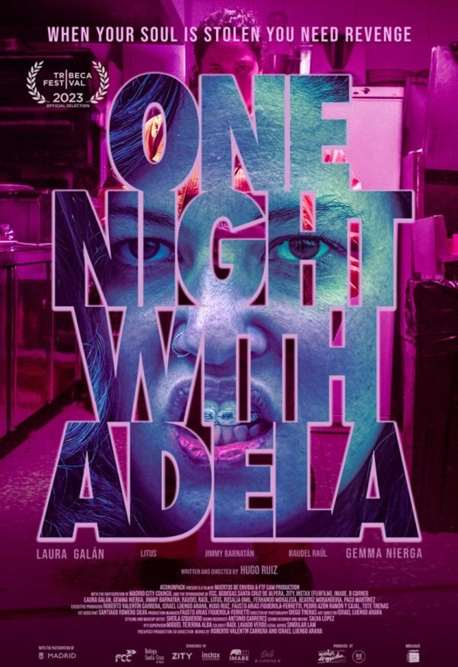 Poster of One Night with Adela - Cartel español