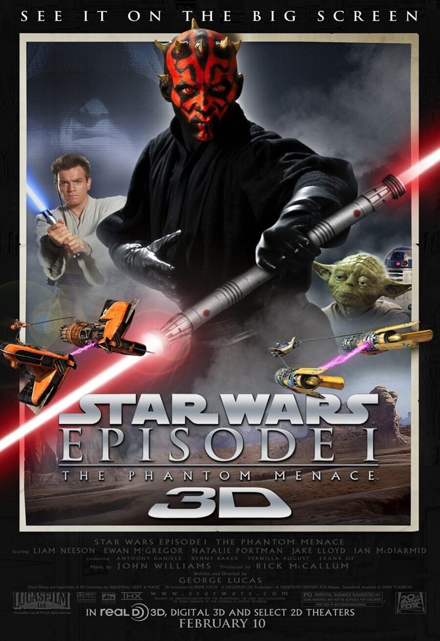 Poster of Star Wars: Episode I - The Phantom Menace - Versión 3D de Estados Unidos