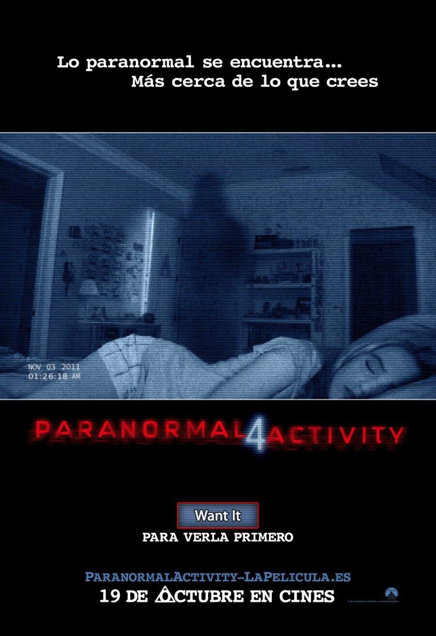 Poster of Paranormal Activity 4 - España