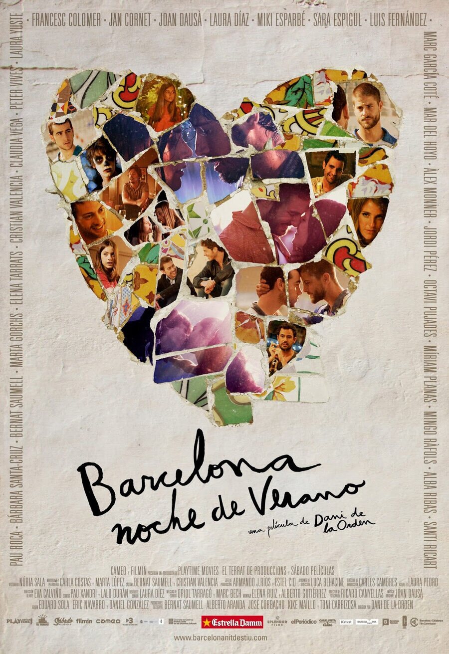 Poster of Barcelona, summer night - España