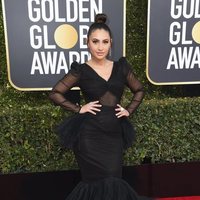 Francia Raisa at the Golden Globes 2019 red carpet