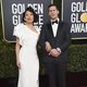 Andy Samberg and Sandra Oh at the Golden Globes 2019 red carpet