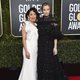 Sandra Oh and Jodie Comer at the Golden Globes 2019 red carpet