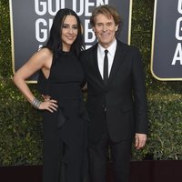 Willem Dafoe and Giada Colagrande  on the red carpet at the Golden Globes 2019