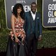 Idris Elba and Sabrina Dhowre on the red carpet at the Golden Globes 2019