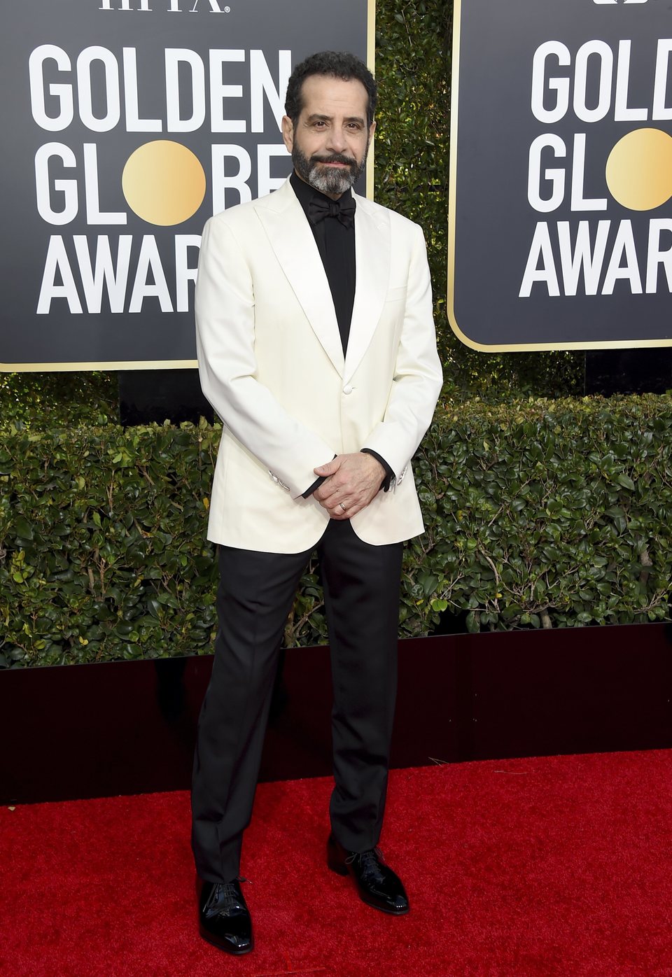 Tony Shalhoub at the Golden Globes 2019 red carpet