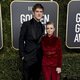 Elsie Fisher and Bo Burnham at the Golden Globes 2019 red carpet