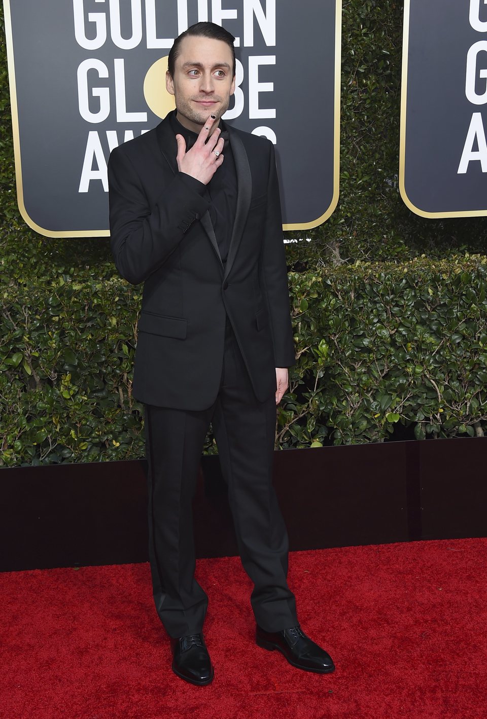 Kieran Culkin at the Golden Globes 2019 red carpet