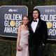 Adam Driver and Joanne Tucker at the Golden Globes 2019 red carpet