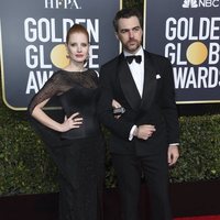 Jessica Chastain and Gian Luca Passi at the Golden Globes 2019 red carpet