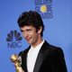 Ben Whishaw poses with his Golden Globe