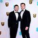 Jamie Bell and Taron Egerton at the BAFTAs 2019 Red Carpet