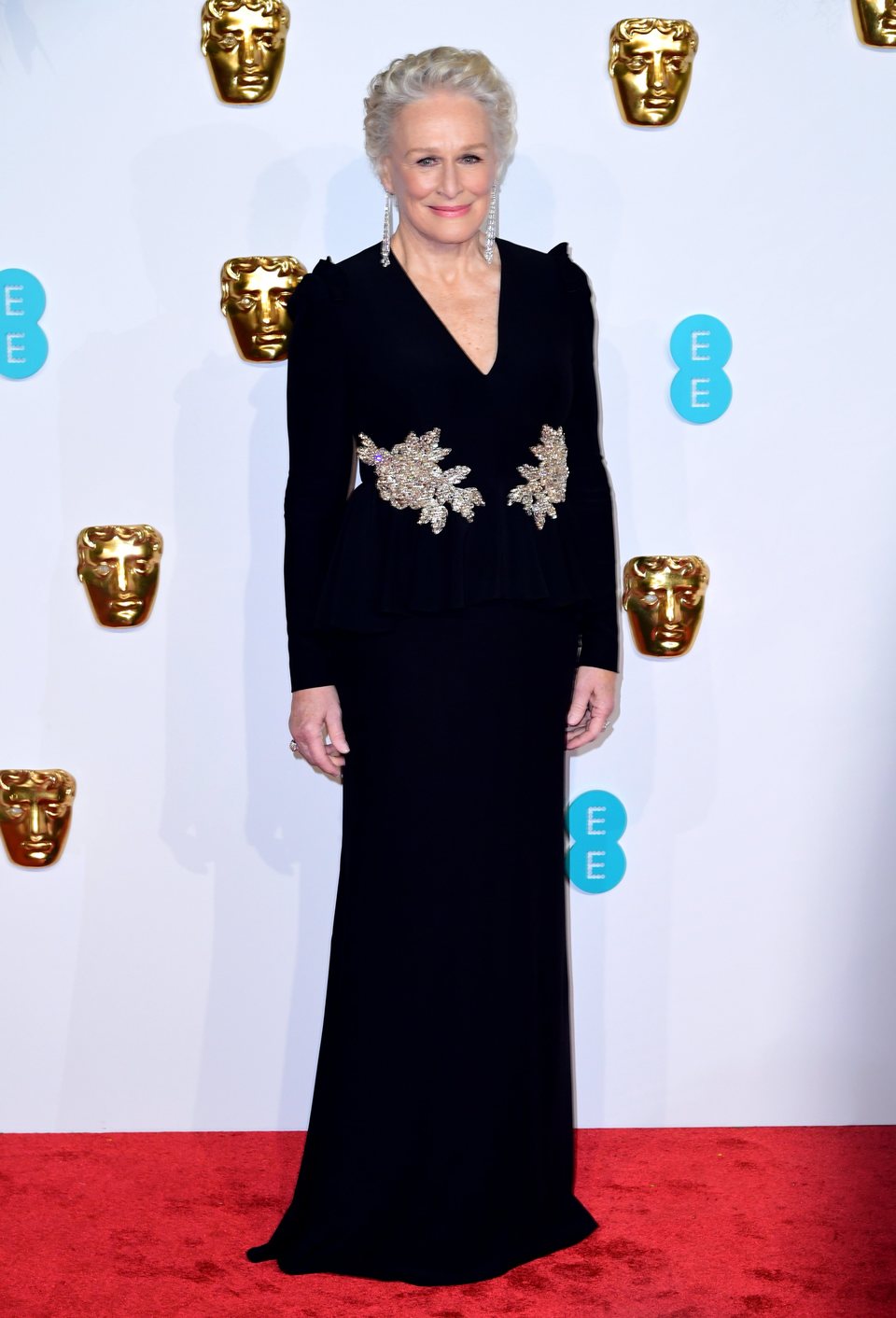 Glenn Close at the BAFTAs 2019 Red Carpet