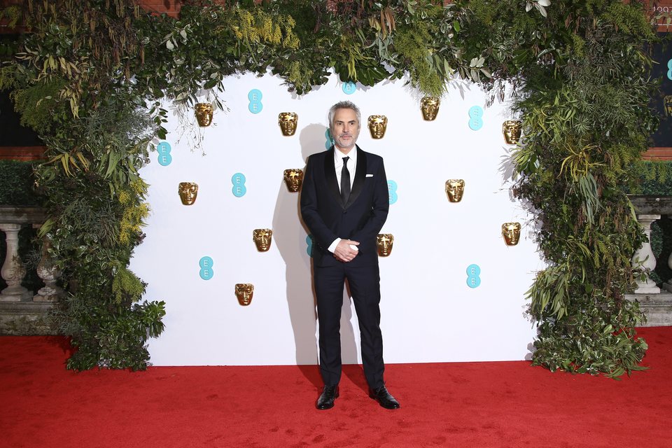 Alfonso Cuarón at the BAFTAs 2019 Red Carpet