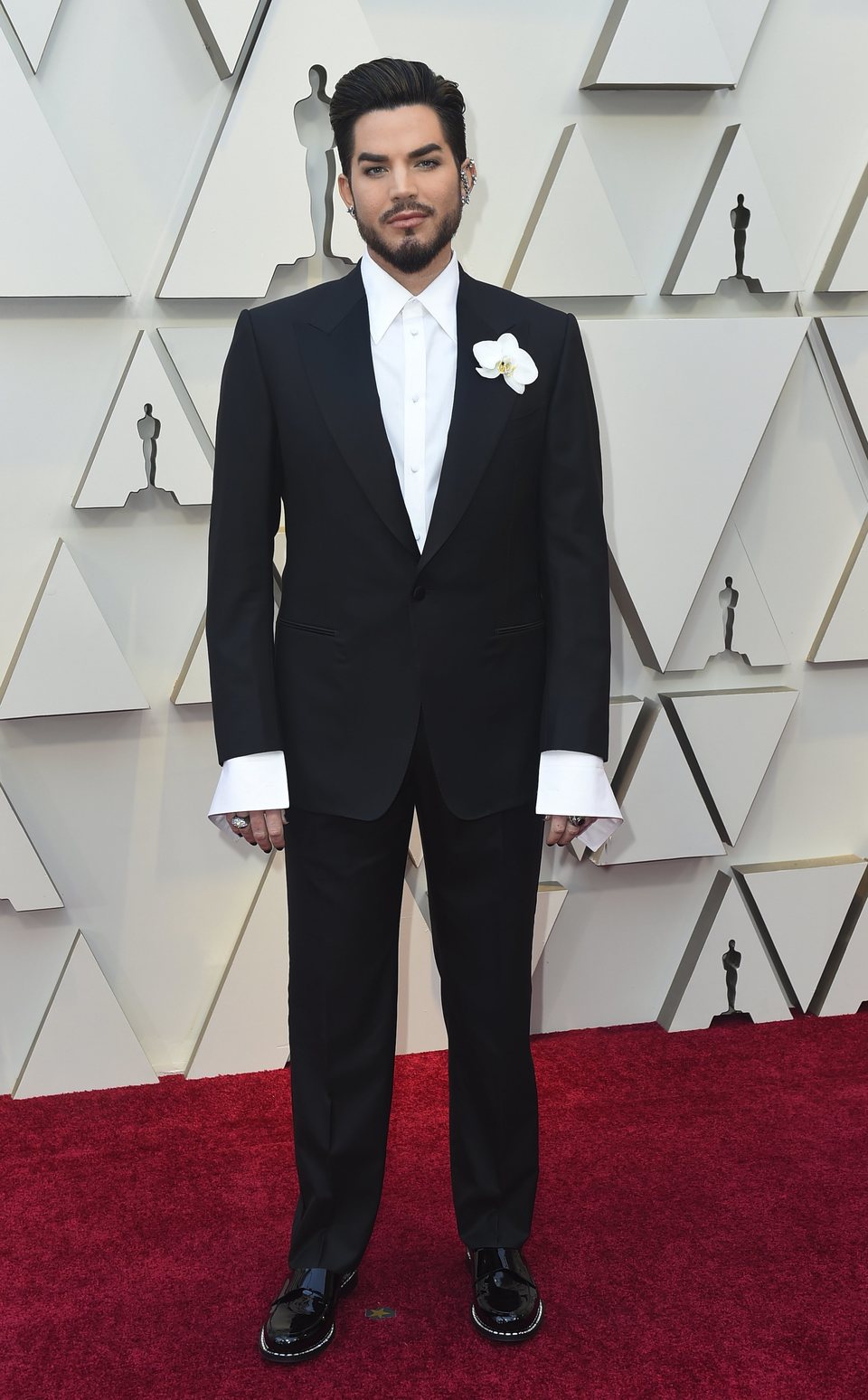 Adam Lambert on the red carpet at the Oscars 2019