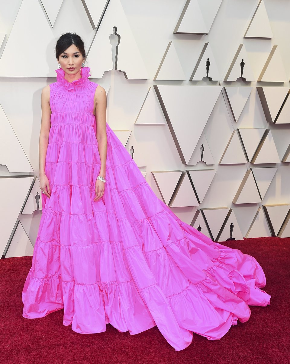 Gemma Chan on the red carpet at the Oscars 2019