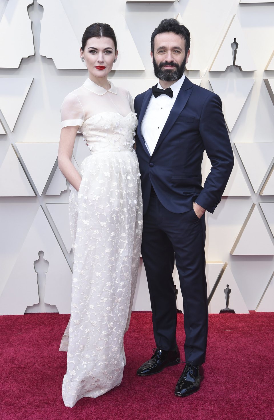 Marta Nieto and Rodrigo Sorogoyen at the Oscars 2019 red carpet