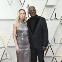 Brie Larson and Samuel L. Jackson at the Oscars 2019 red carpet