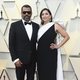 Jordan Peele and Chelsea Peretti at the 2019 Oscars