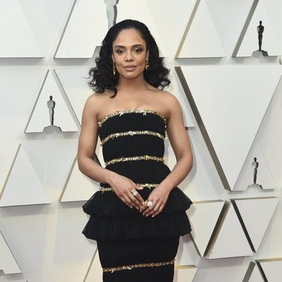 Tessa Thompson on the red carpet at the Oscars 2019