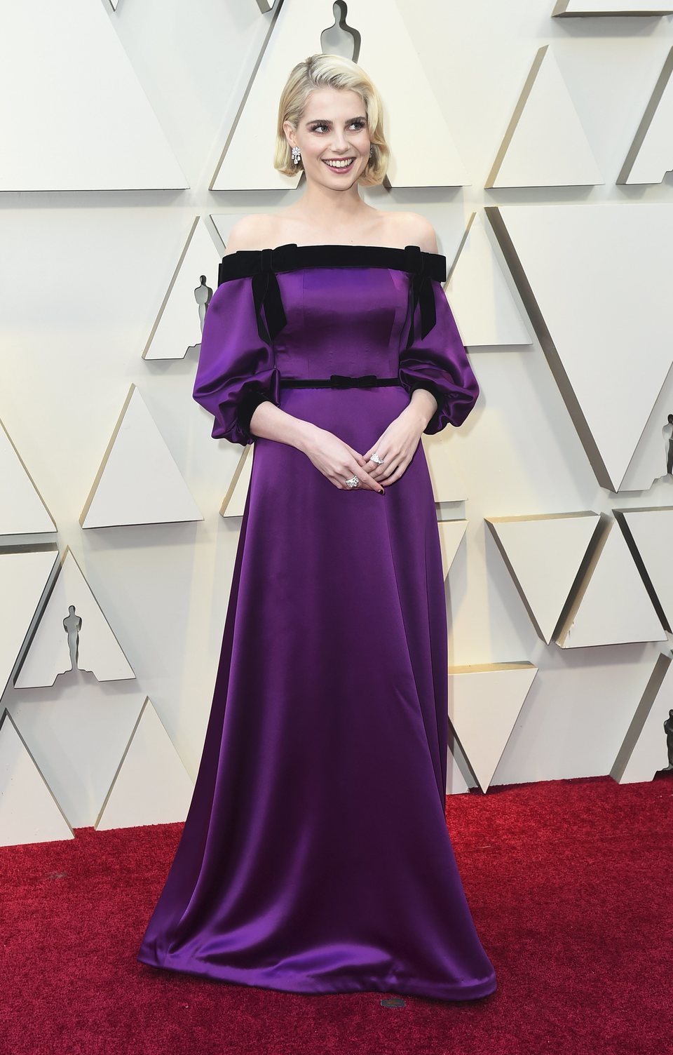 Lucy Boynton at the Oscars 2019 red carpet