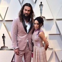 Jason Momoa and Lisa Bonet on the red carpet at the Oscars 2019