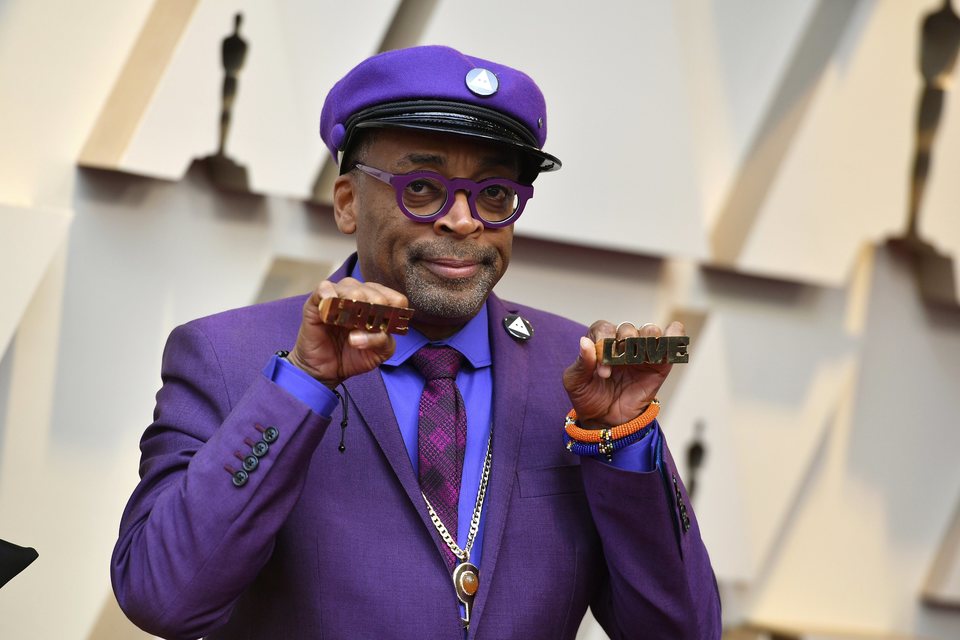 Spike Lee on the red carpet at the Oscars 2019