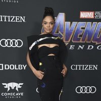 Tessa Thompson on the red carpet of 'Avengers: Endgame'