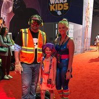 Fans dressed up as characters from 'Toy Story 3'