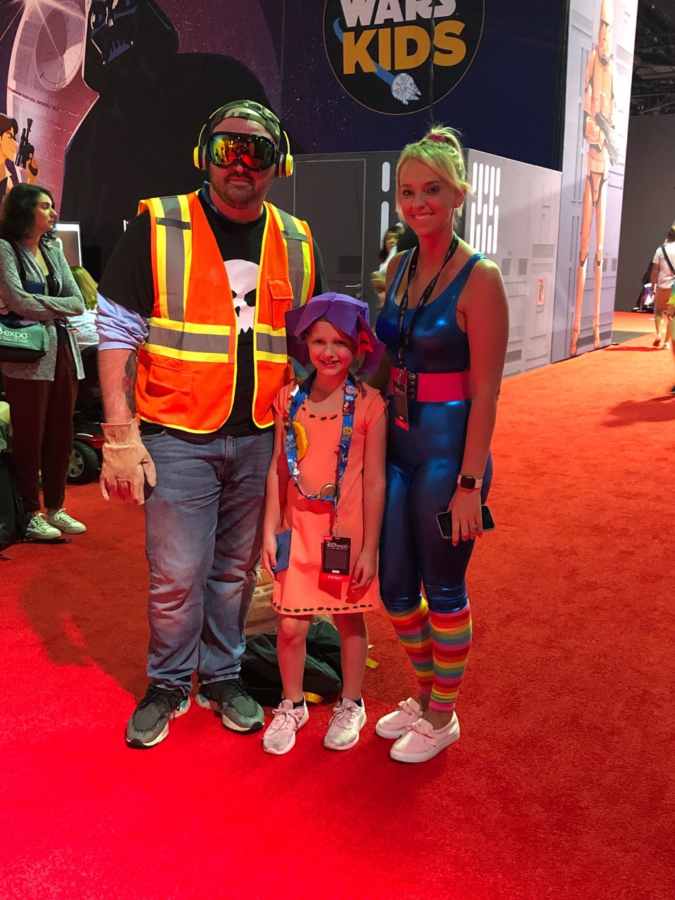 Fans dressed up as characters from 'Toy Story 3'