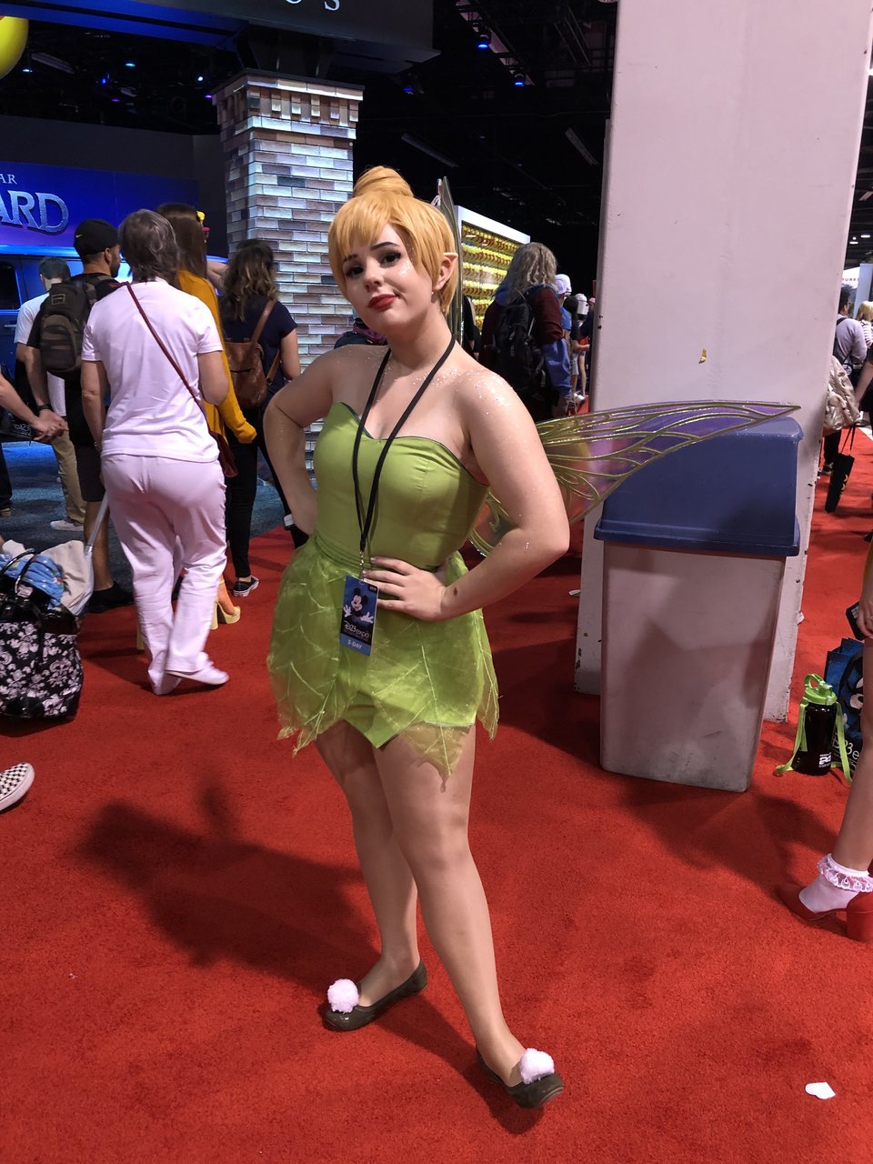 Fan dressed up as Tinker Bell, from 'Peter Pan'