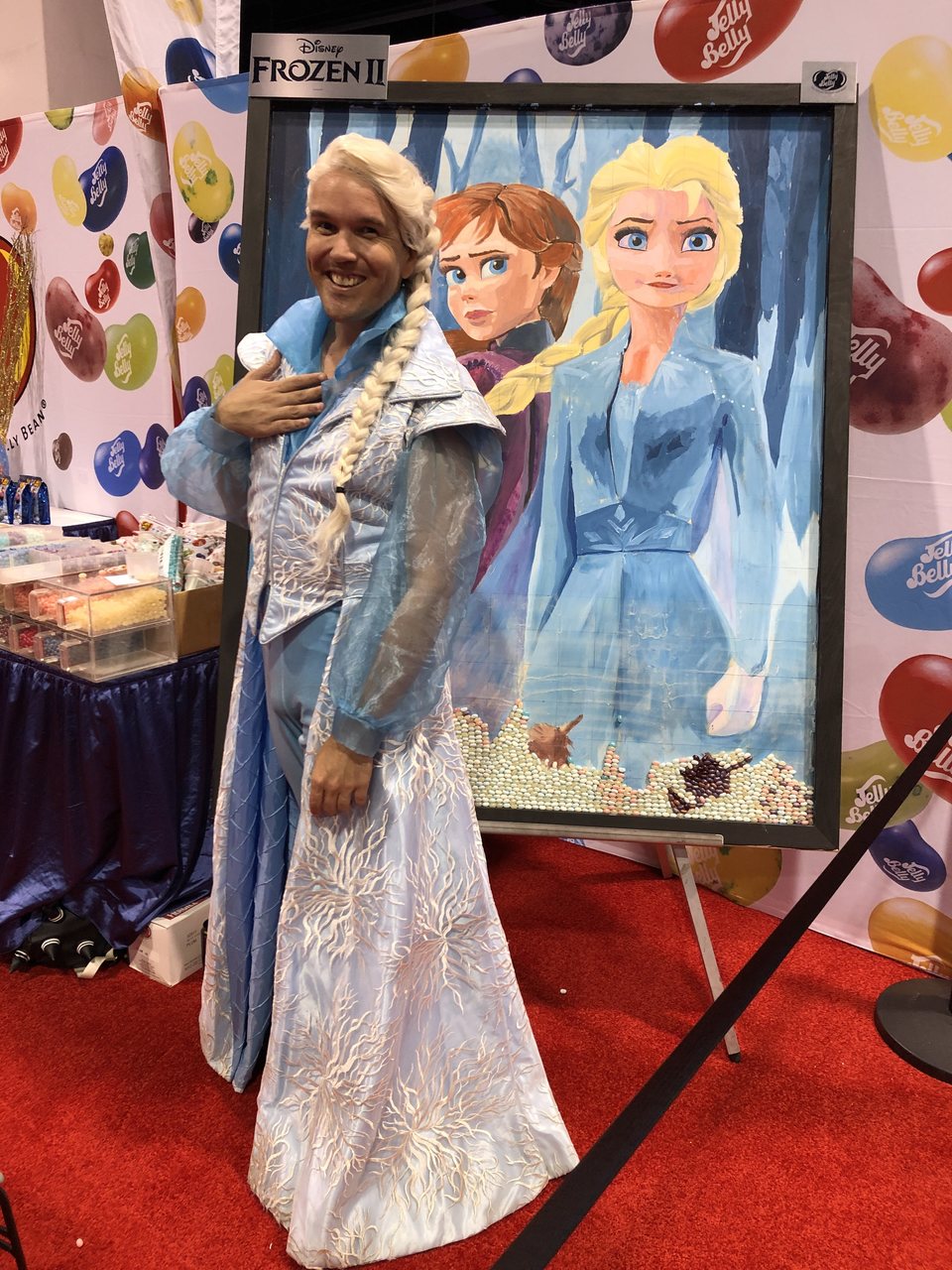 Fan dressed up as Elsa, from 'Frozen'