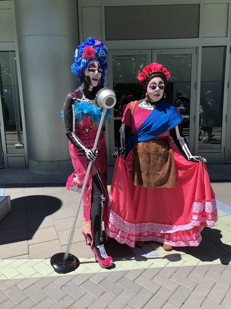 Fans dressed up as characters from 'Coco'