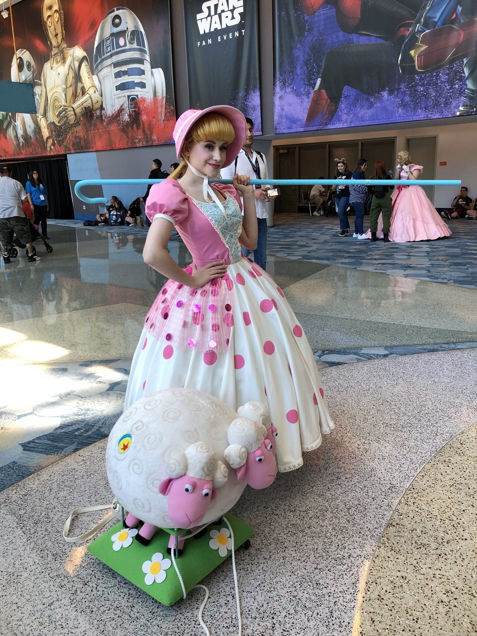 Fan dressed up as Bo Peep, from 'Toy Story'