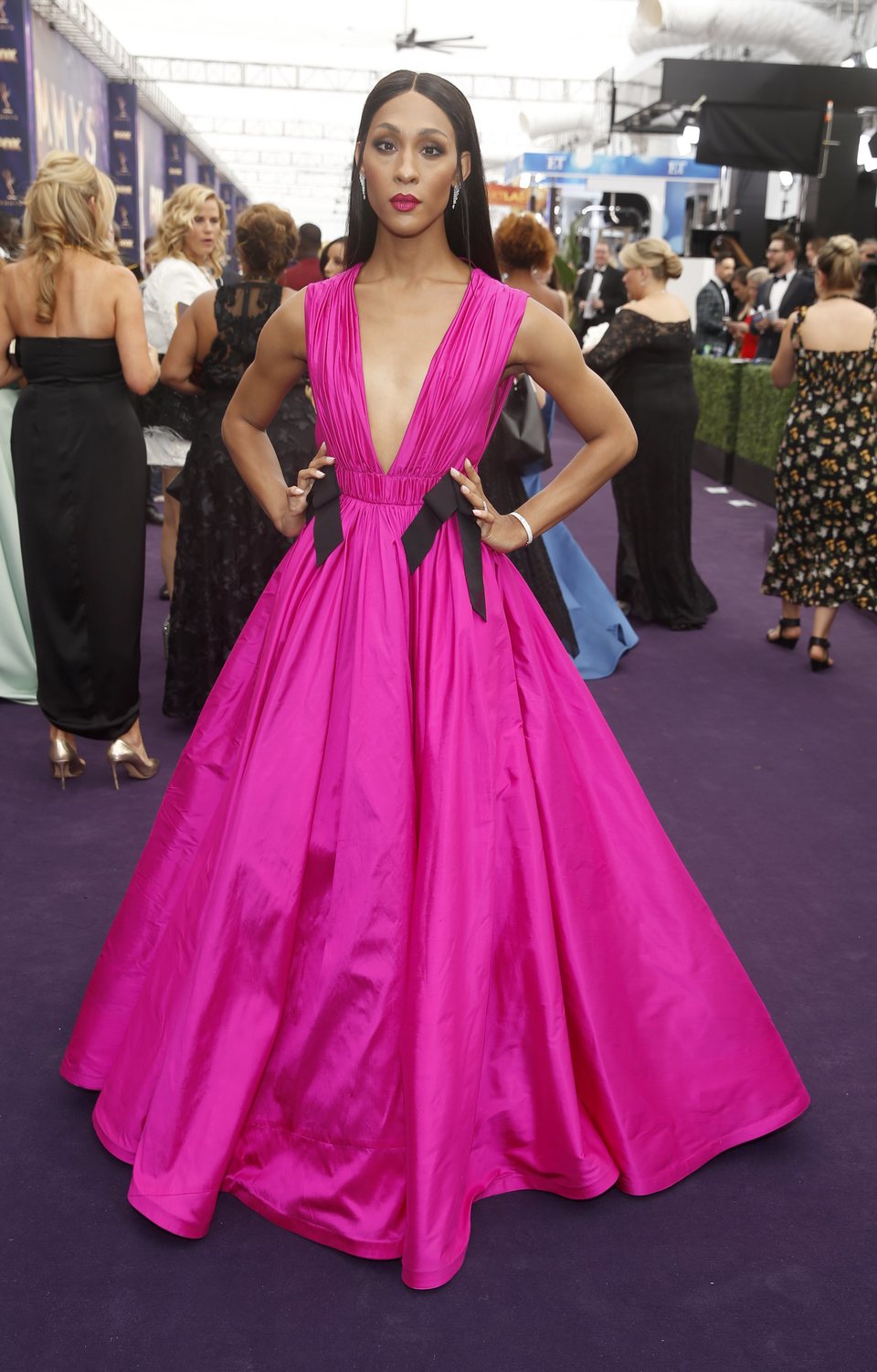 MJ Rodriguez arrives at the 71st Primetime Emmy Awards