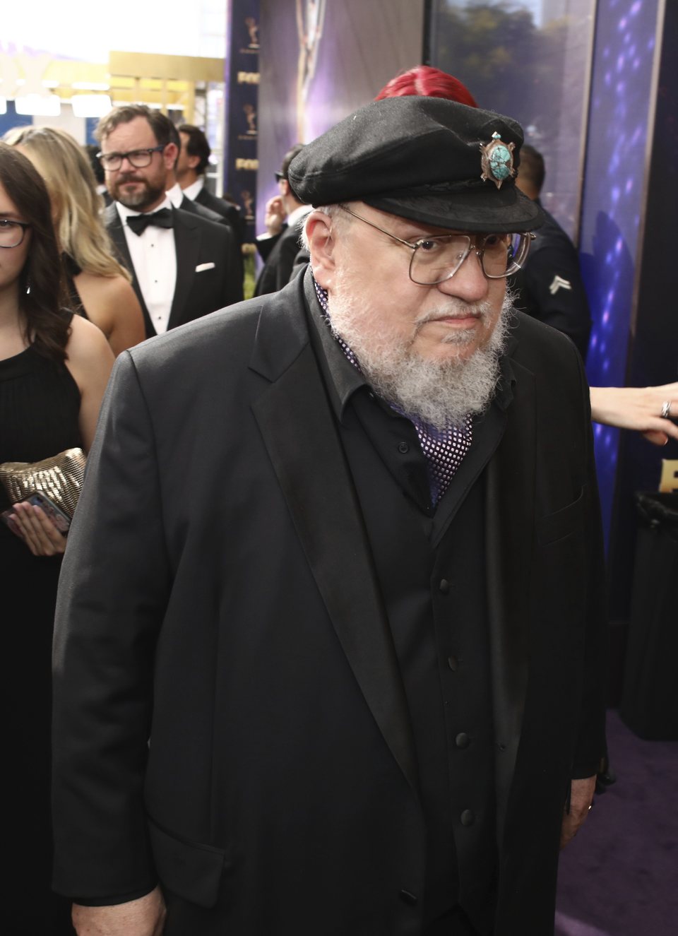 George R. R. Martin at the Emmy 2019 red carpet